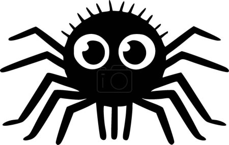 Illustration for Spider - minimalist and flat logo - vector illustration - Royalty Free Image