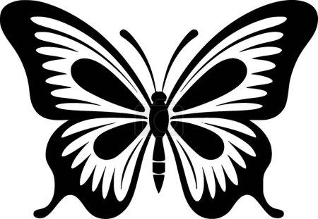 Illustration for Butterflies - minimalist and flat logo - vector illustration - Royalty Free Image