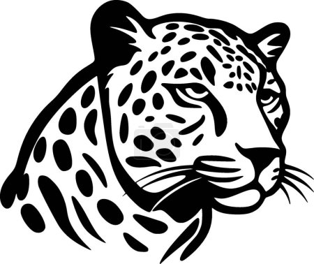 Illustration for Leopard - minimalist and flat logo - vector illustration - Royalty Free Image