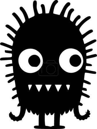 Illustration for Monster - minimalist and simple silhouette - vector illustration - Royalty Free Image
