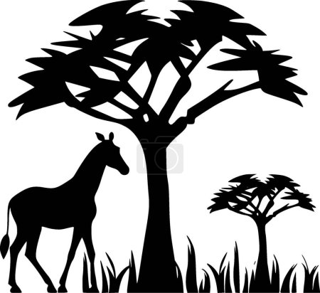 Ilustración de África - logotipo vectorial de alta calidad - ilustración vectorial ideal para el gráfico de camisetas - Imagen libre de derechos