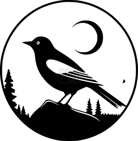 Illustration pour Oiseaux - logo vectoriel de haute qualité - illustration vectorielle idéale pour le t-shirt graphique - image libre de droit
