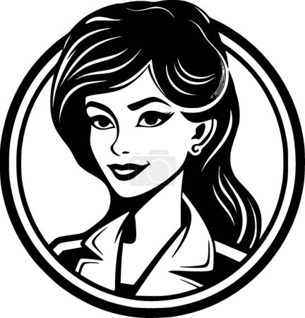 Illustration for Nurse - high quality vector logo - vector illustration ideal for t-shirt graphic - Royalty Free Image