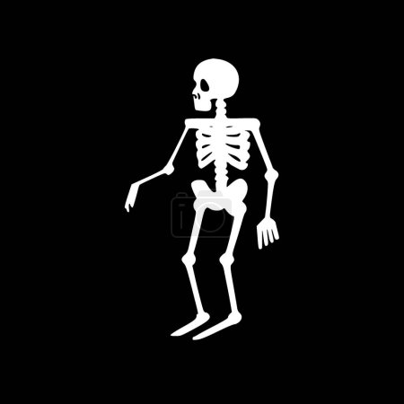 Illustration for Skeleton - minimalist and simple silhouette - vector illustration - Royalty Free Image