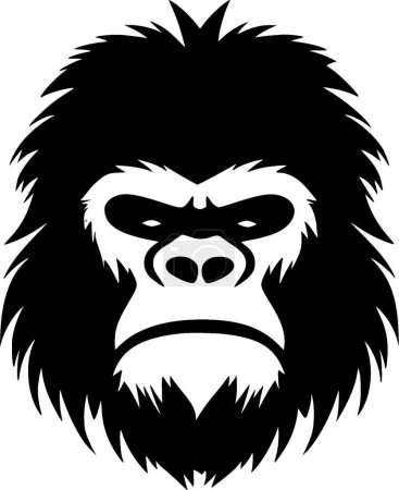 Ilustración de Gorila - logotipo vectorial de alta calidad - ilustración vectorial ideal para el gráfico de la camiseta - Imagen libre de derechos