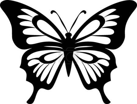 Illustration for Butterfly - minimalist and flat logo - vector illustration - Royalty Free Image