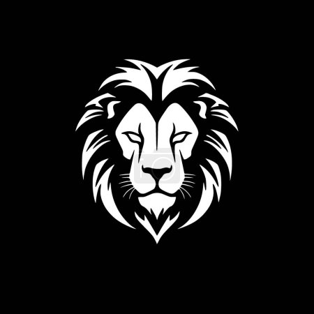 Illustration for Lion - minimalist and simple silhouette - vector illustration - Royalty Free Image