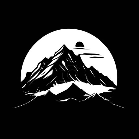 Illustration for Mountains - high quality vector logo - vector illustration ideal for t-shirt graphic - Royalty Free Image