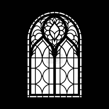 Illustration for Stained glass - minimalist and simple silhouette - vector illustration - Royalty Free Image