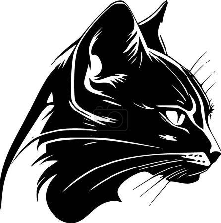Illustration for Wildcat - minimalist and flat logo - vector illustration - Royalty Free Image