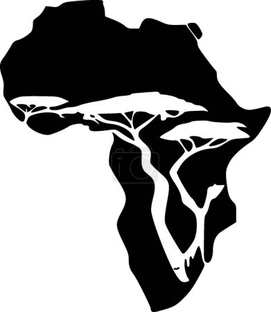 Illustration for Africa - high quality vector logo - vector illustration ideal for t-shirt graphic - Royalty Free Image