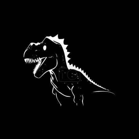 Illustration for Dinosaur - minimalist and flat logo - vector illustration - Royalty Free Image