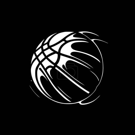 Ilustración de Baloncesto - silueta minimalista y simple - ilustración vectorial - Imagen libre de derechos