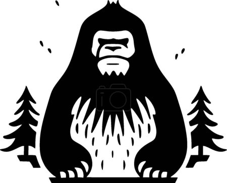 Ilustración de Bigfoot - logotipo vectorial de alta calidad - ilustración vectorial ideal para el gráfico de camisetas - Imagen libre de derechos