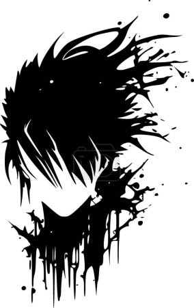Ilustración de Efecto blanqueador - icono aislado en blanco y negro - ilustración vectorial - Imagen libre de derechos