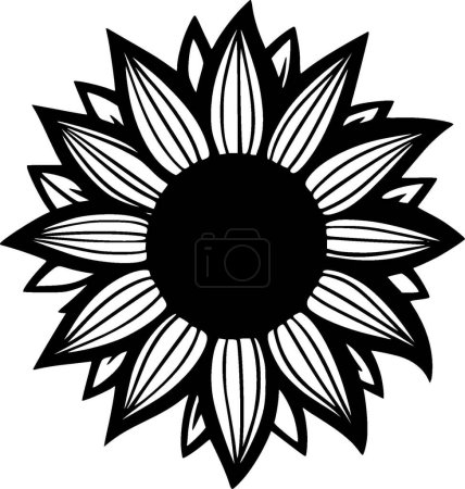 Ilustración de Flor - logotipo vectorial de alta calidad - ilustración vectorial ideal para el gráfico camiseta - Imagen libre de derechos