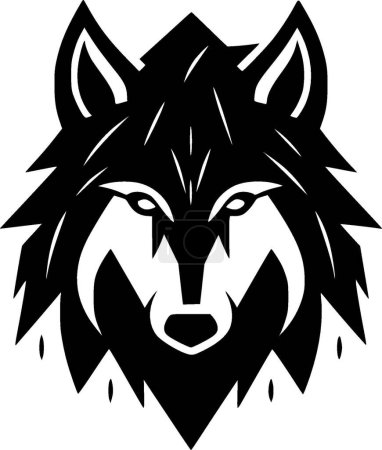 Téléchargez les illustrations : Wolf - logo vectoriel de haute qualité - illustration vectorielle idéale pour t-shirt graphique - en licence libre de droit