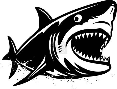 Ilustración de Shark - logotipo vectorial de alta calidad - ilustración vectorial ideal para el gráfico de camisetas - Imagen libre de derechos