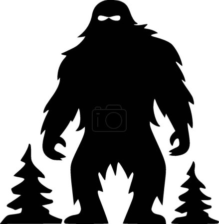 Ilustración de Bigfoot - logotipo vectorial de alta calidad - ilustración vectorial ideal para el gráfico de camisetas - Imagen libre de derechos