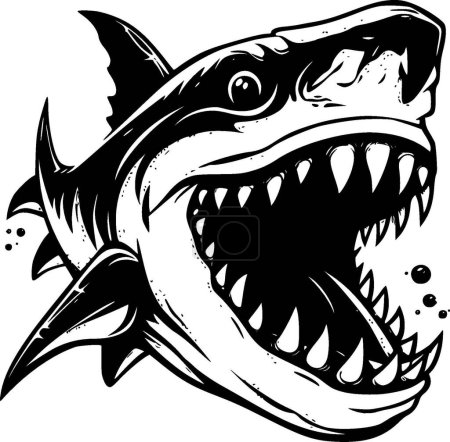 Illustration for Shark - high quality vector logo - vector illustration ideal for t-shirt graphic - Royalty Free Image
