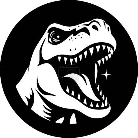 Ilustración de T-rex - silueta minimalista y simple - ilustración vectorial - Imagen libre de derechos