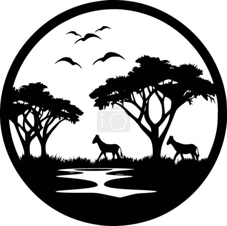 Téléchargez les illustrations : Afrique - logo vectoriel de haute qualité - illustration vectorielle idéale pour t-shirt graphique - en licence libre de droit