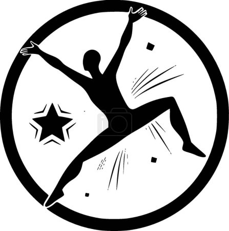 Illustration for Gymnastics - high quality vector logo - vector illustration ideal for t-shirt graphic - Royalty Free Image