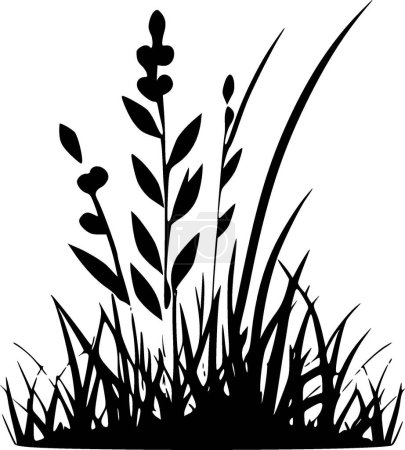 Illustration for Grass - high quality vector logo - vector illustration ideal for t-shirt graphic - Royalty Free Image