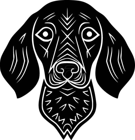 Illustration for Dog - minimalist and simple silhouette - vector illustration - Royalty Free Image
