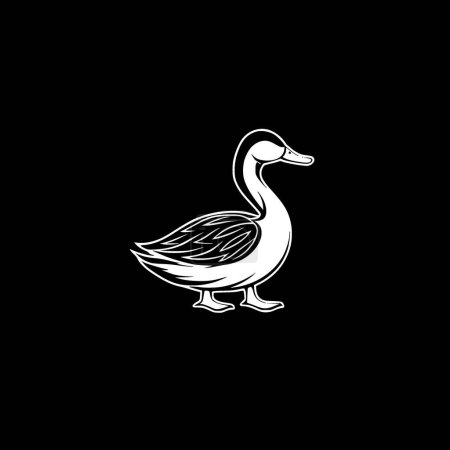 Illustration for Duck - minimalist and simple silhouette - vector illustration - Royalty Free Image