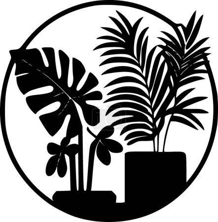 Ilustración de Plantas - logotipo vectorial de alta calidad - ilustración vectorial ideal para el gráfico de camisetas - Imagen libre de derechos
