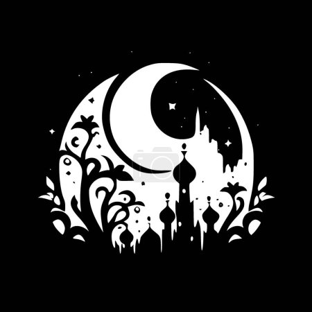Téléchargez les illustrations : Ramadan - logo vectoriel de haute qualité - illustration vectorielle idéale pour le graphique de t-shirt - en licence libre de droit