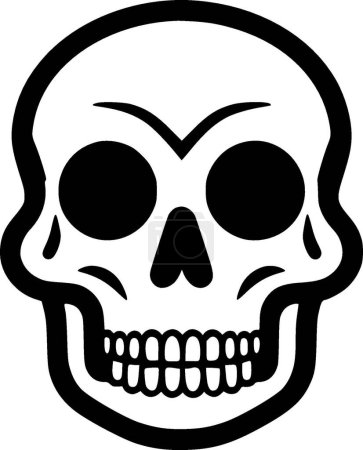 Illustration for Skull - high quality vector logo - vector illustration ideal for t-shirt graphic - Royalty Free Image