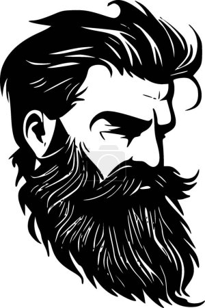 Illustration for Beard - high quality vector logo - vector illustration ideal for t-shirt graphic - Royalty Free Image