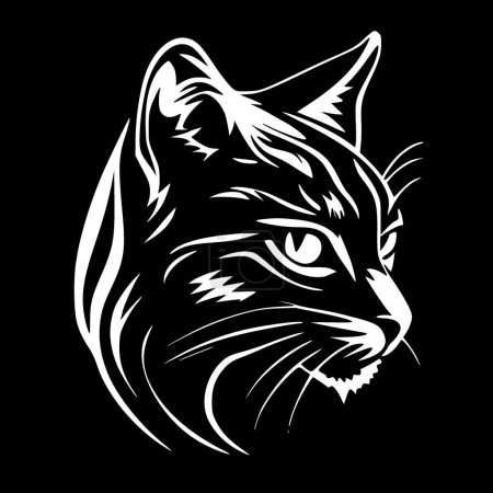 Illustration for Wildcat - minimalist and simple silhouette - vector illustration - Royalty Free Image