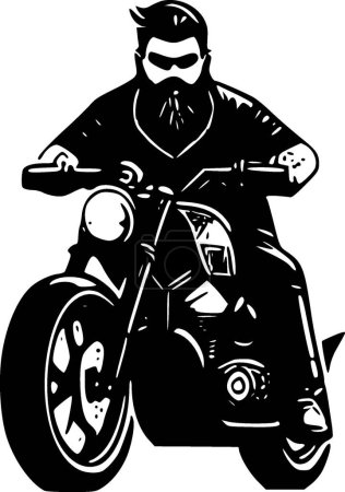 Illustration for Biker - high quality vector logo - vector illustration ideal for t-shirt graphic - Royalty Free Image