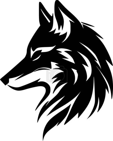 Illustration for Wolf - high quality vector logo - vector illustration ideal for t-shirt graphic - Royalty Free Image