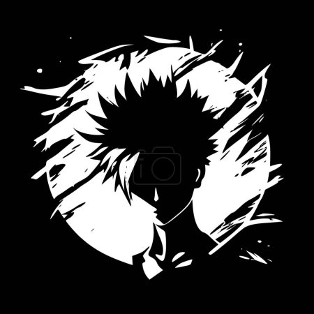 Illustration for Bleach effect - black and white isolated icon - vector illustration - Royalty Free Image