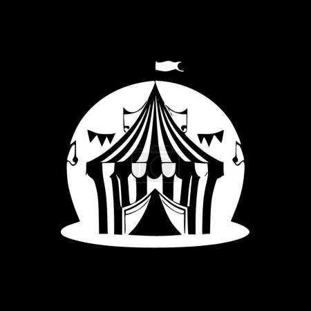 Ilustración de Circo - logo minimalista y plano - ilustración vectorial - Imagen libre de derechos