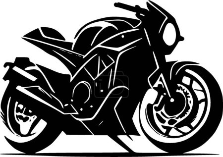 Illustration for Motorcycle - minimalist and flat logo - vector illustration - Royalty Free Image