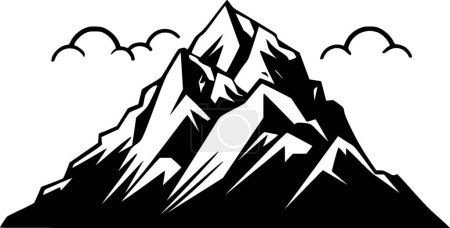 Ilustración de Montañas - logotipo vectorial de alta calidad - ilustración vectorial ideal para el gráfico camiseta - Imagen libre de derechos