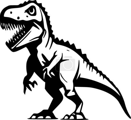 Illustration for T-rex - minimalist and simple silhouette - vector illustration - Royalty Free Image