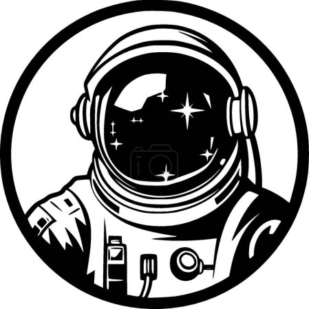 Ilustración de Astronauta - logotipo vectorial de alta calidad - ilustración vectorial ideal para el gráfico de camisetas - Imagen libre de derechos