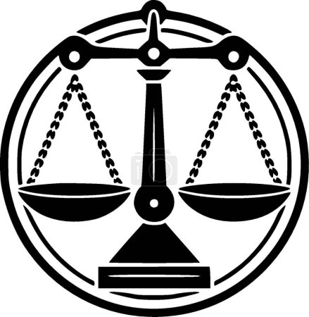 Illustration for Justice - high quality vector logo - vector illustration ideal for t-shirt graphic - Royalty Free Image