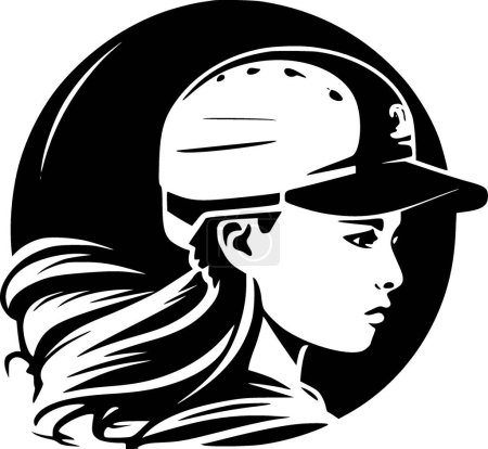 Illustration for Softball - high quality vector logo - vector illustration ideal for t-shirt graphic - Royalty Free Image