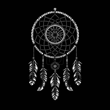 Illustration for Dream catcher - high quality vector logo - vector illustration ideal for t-shirt graphic - Royalty Free Image