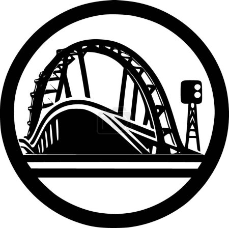 Illustration for Car coaster - minimalist and simple silhouette - vector illustration - Royalty Free Image