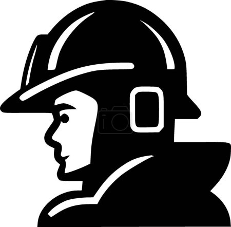 Illustration for Firefighter - high quality vector logo - vector illustration ideal for t-shirt graphic - Royalty Free Image