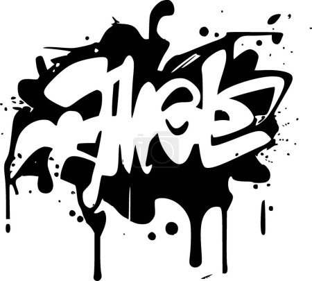 Ilustración de Graffiti - logotipo vectorial de alta calidad - ilustración vectorial ideal para el gráfico de camisetas - Imagen libre de derechos