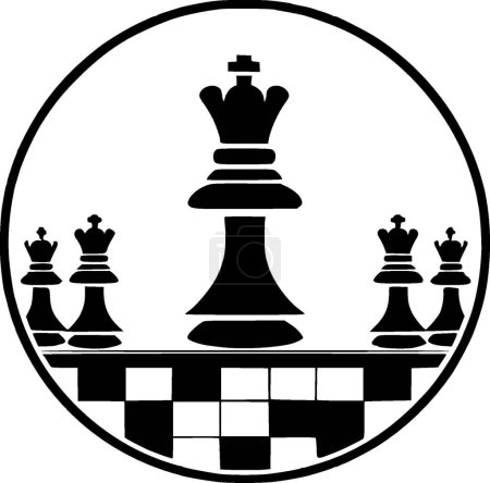 Illustration for Chess - high quality vector logo - vector illustration ideal for t-shirt graphic - Royalty Free Image